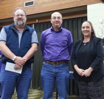 Intermediate Winners with sponsor Tiffany Fenwick - Waikato Business Development Manager for Heartland Bank